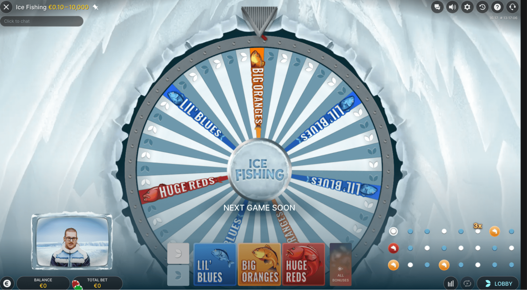 Ice Fishing Live 53-segment wheel